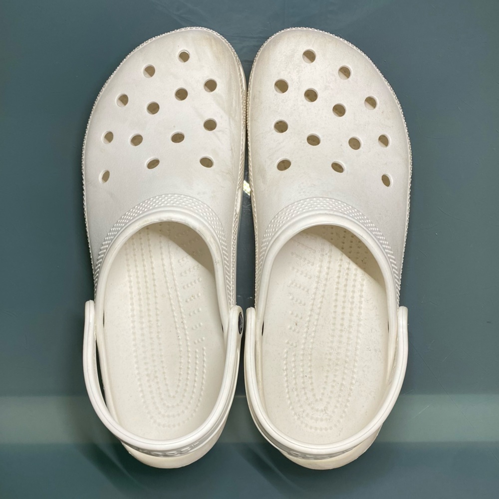 Mens White CROCS Clogs Size 13